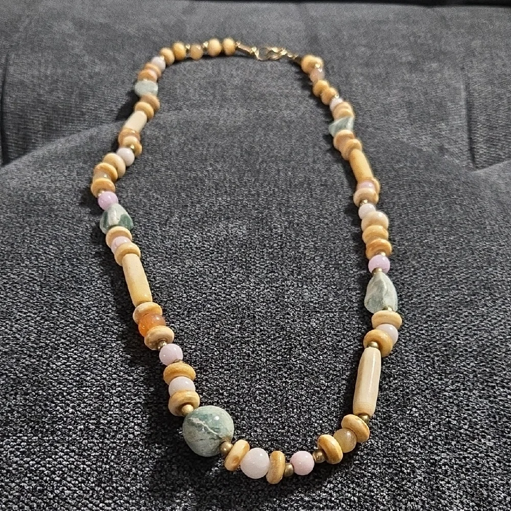 Bead‎ & Stone Necklace- 28.5